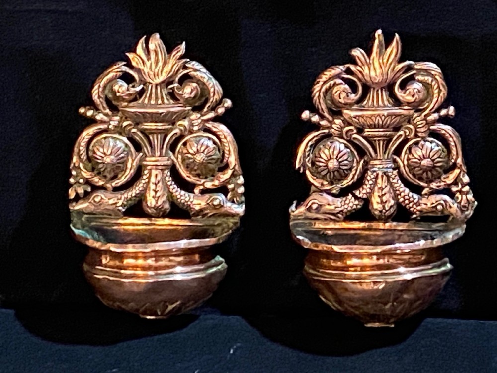 Pair of  Holy Water Stoups. ca 1750 View VI