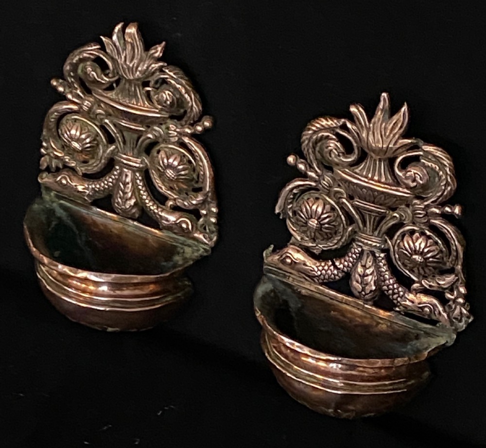 Pair of  Holy Water Stoups. ca 1750 View VII