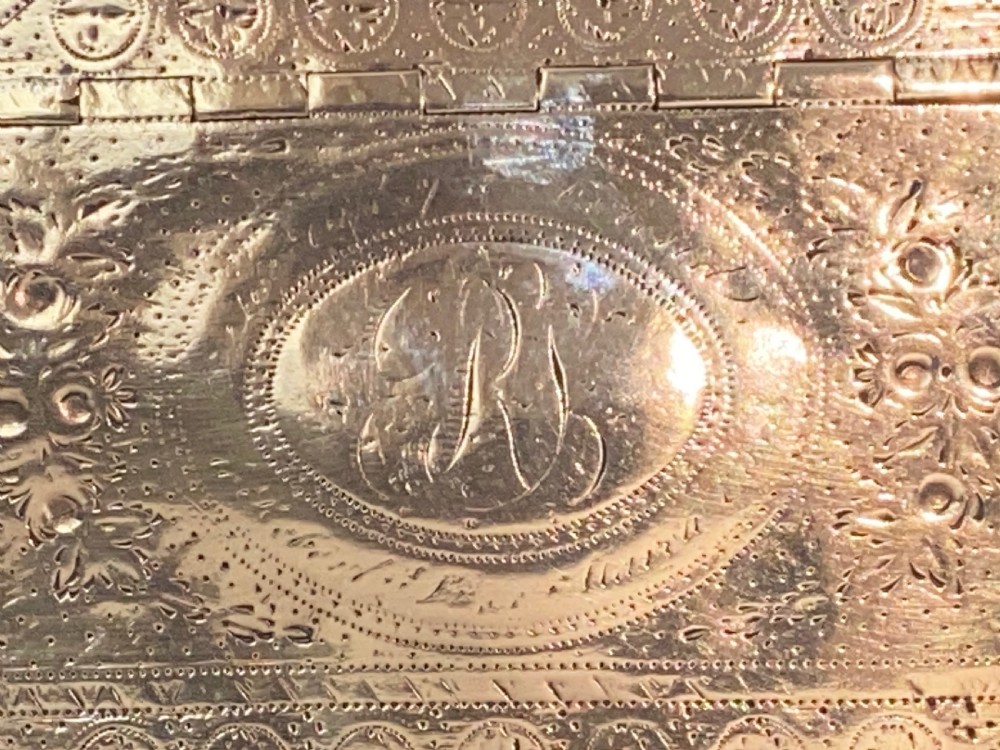 18th Century Brass Table Snuff Box View III