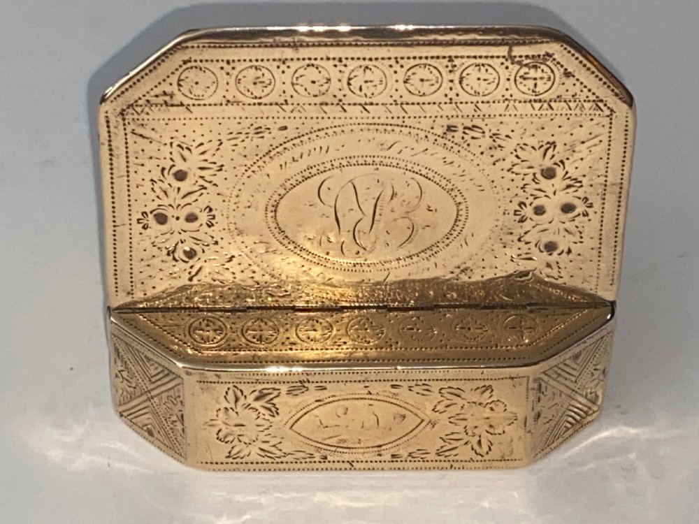 18th Century Brass Table Snuff Box View IV