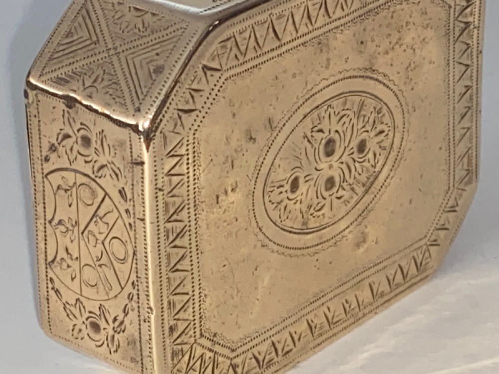 18th Century Brass Table Snuff Box View XI