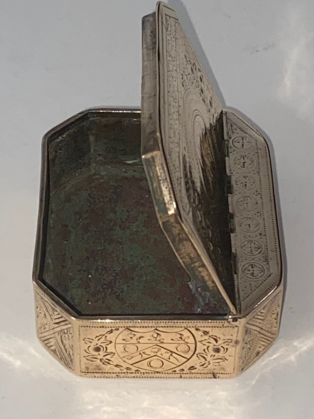 18th Century Brass Table Snuff Box View XII