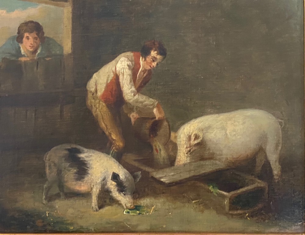18th century oil on canvas. Attributed to George Morland (1762-1804) View IV