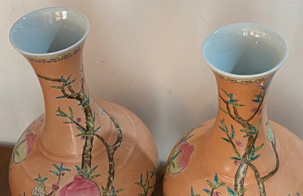 Pair of Chinese Gourd Vases View III