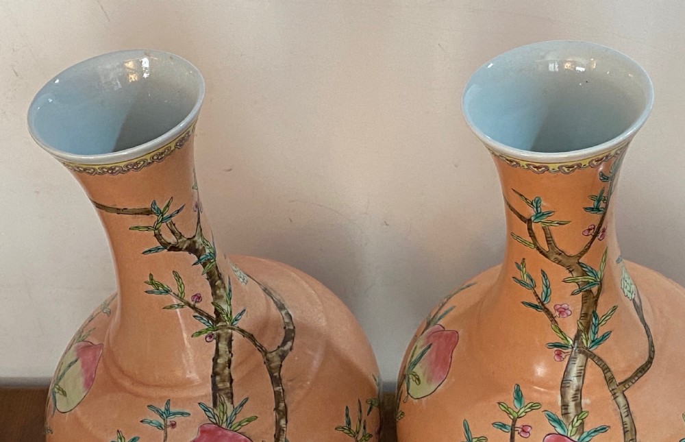 Pair of Chinese Gourd Vases View IV