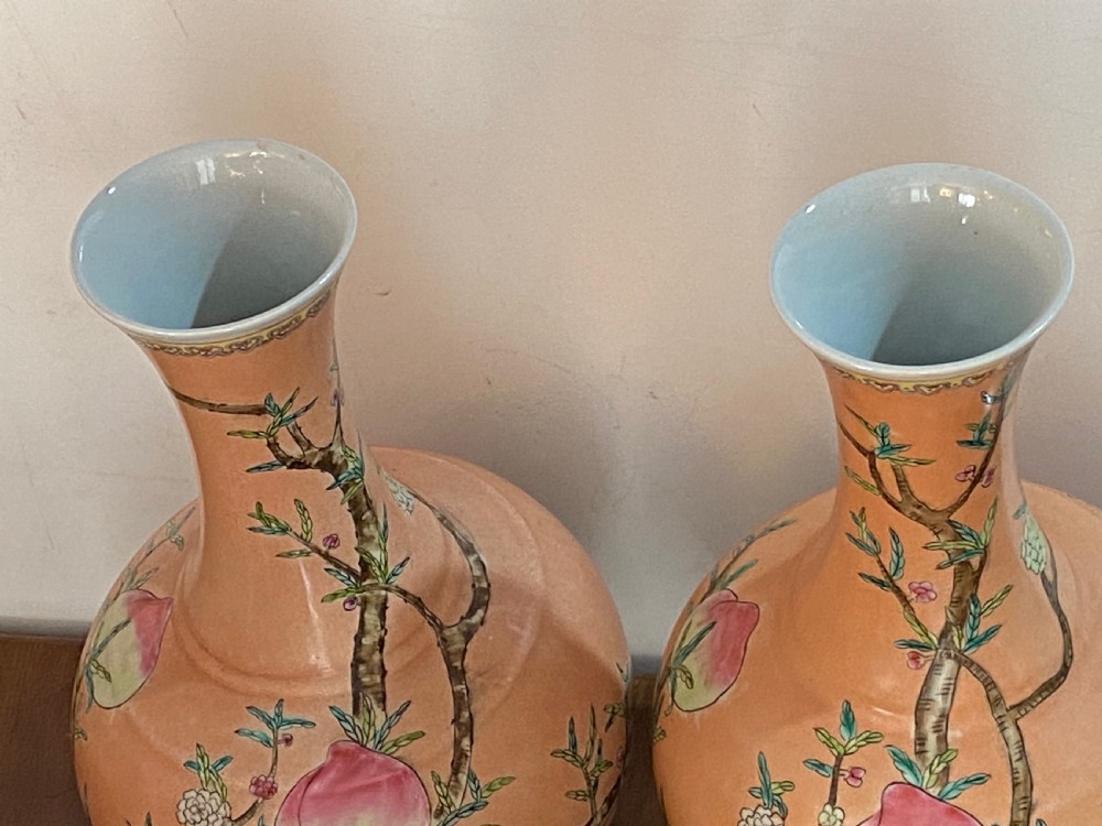 Pair of Chinese Gourd Vases View V
