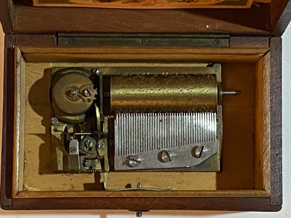 Antique Miniature Musical Box View III
