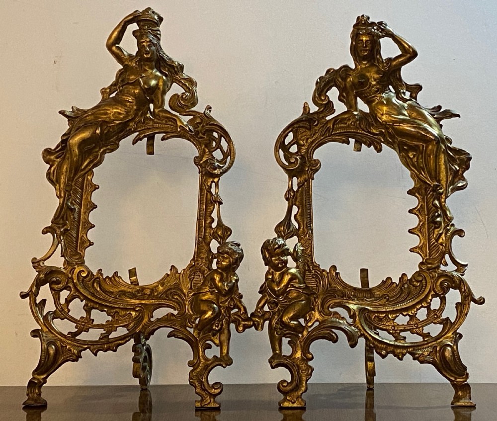 Pair of Gilt Metal Picture Frames