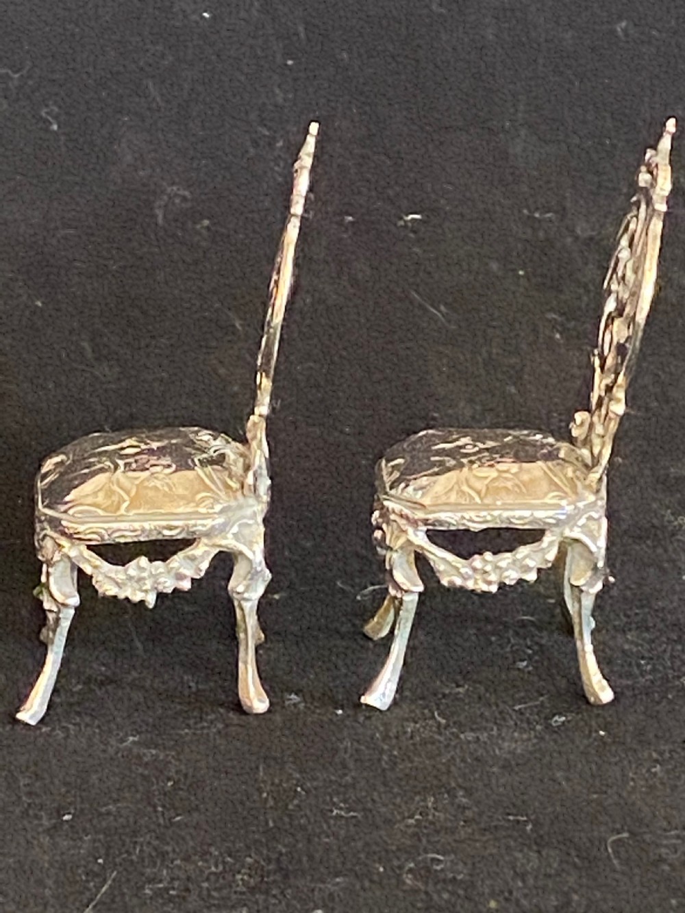 Pair of Miniature Silver Chairs View VII