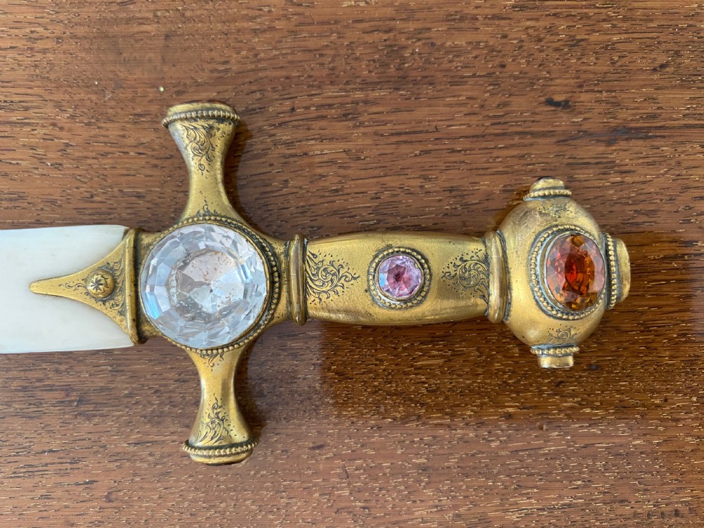 Antique Bone and Gilt Metal Paper Knife View III