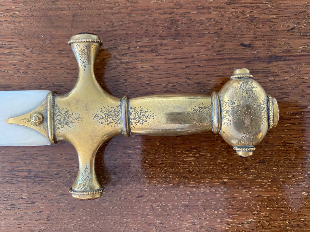 Antique Bone and Gilt Metal Paper Knife View IV