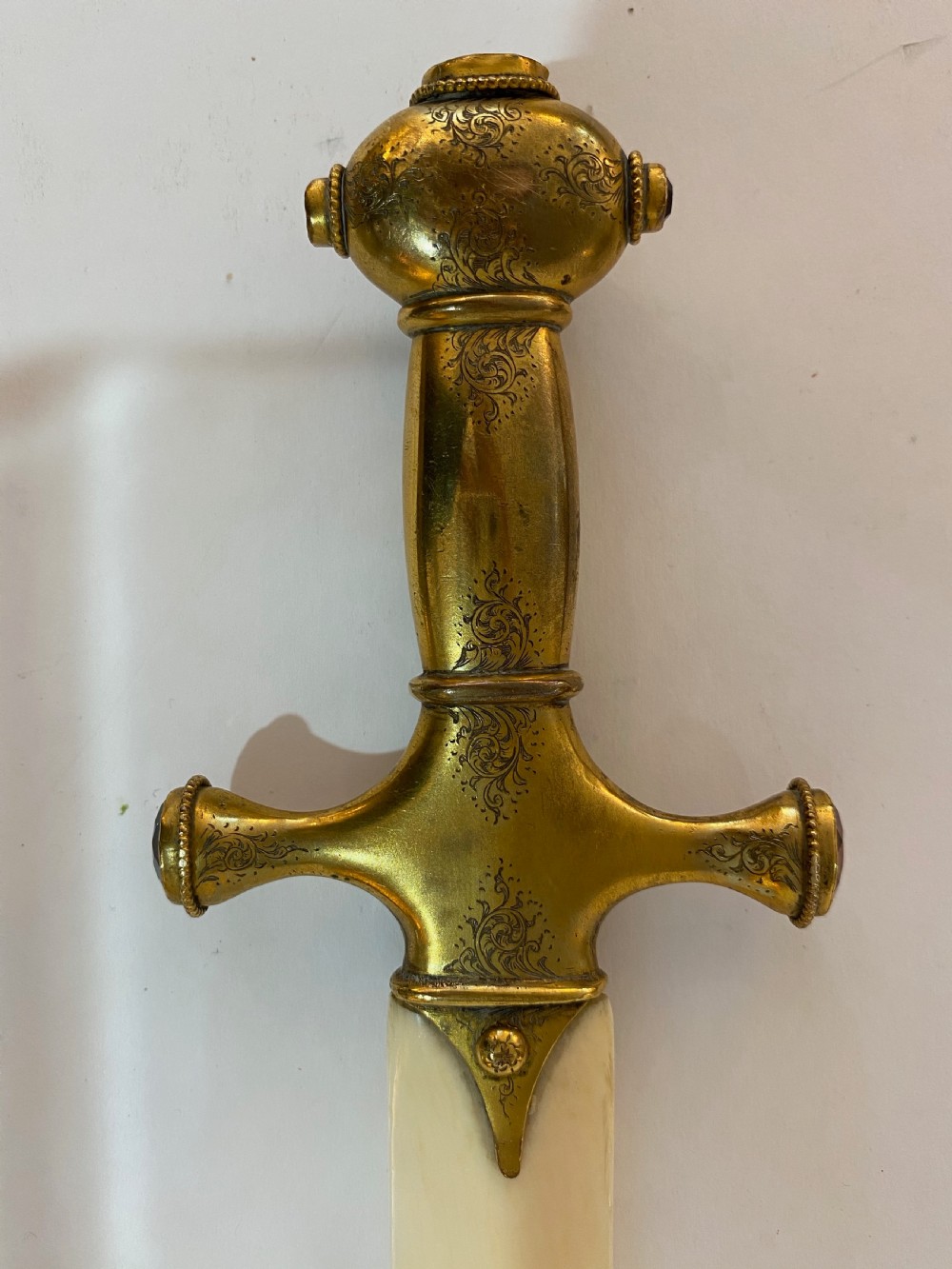 Antique Bone and Gilt Metal Paper Knife View VIII