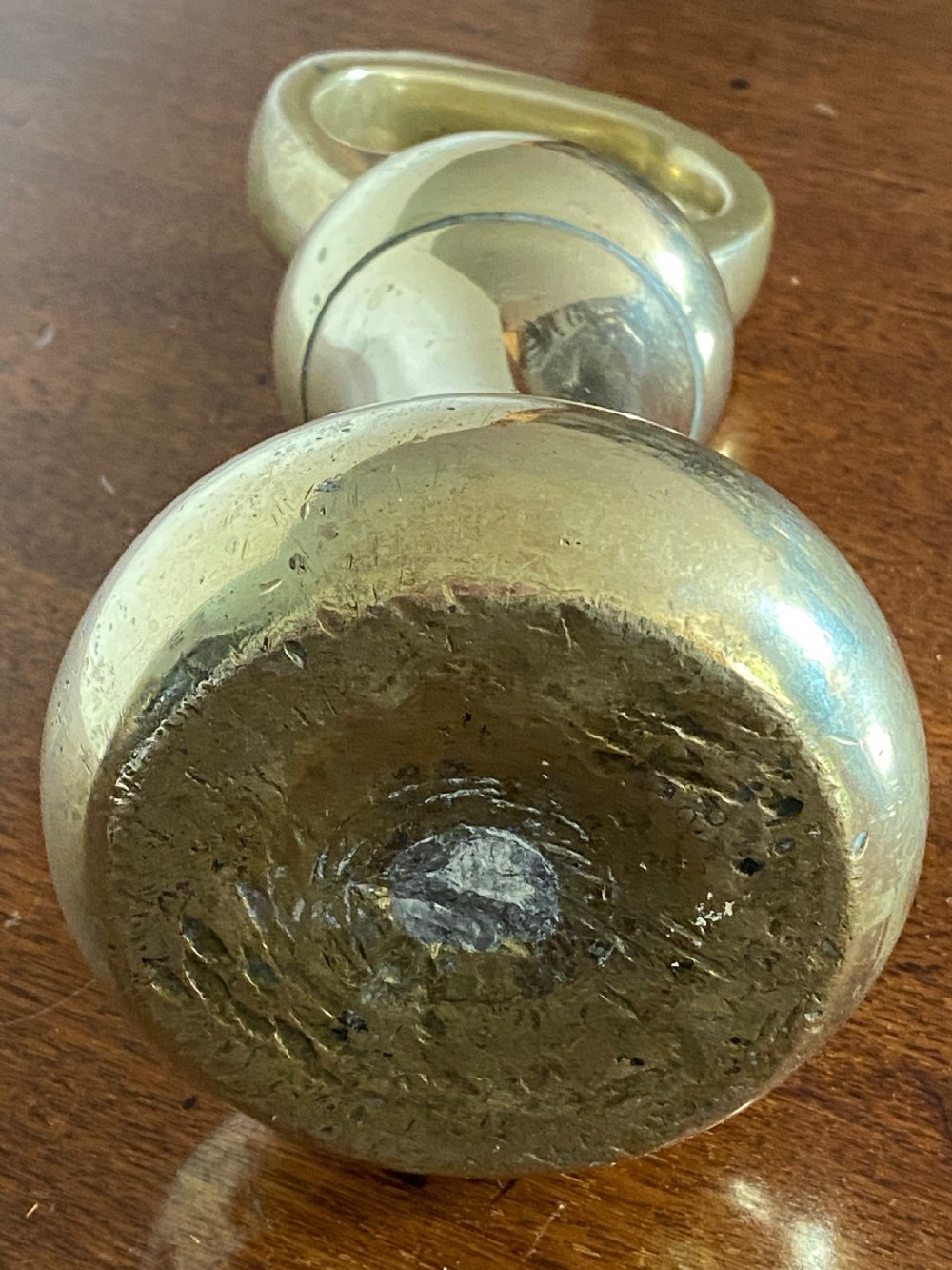Antique Large Brass Weight  View III