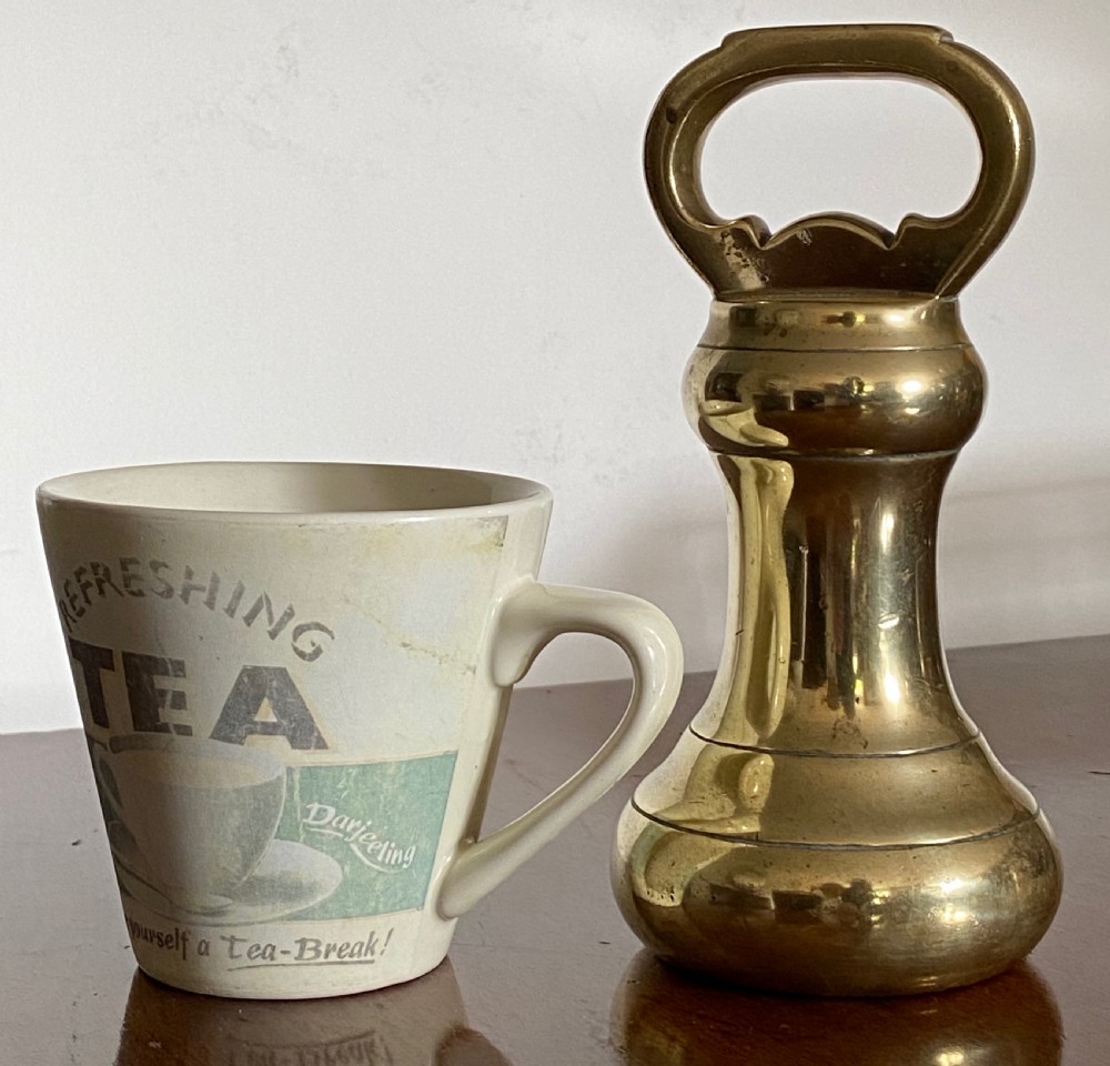 Antique Large Brass Weight  View V