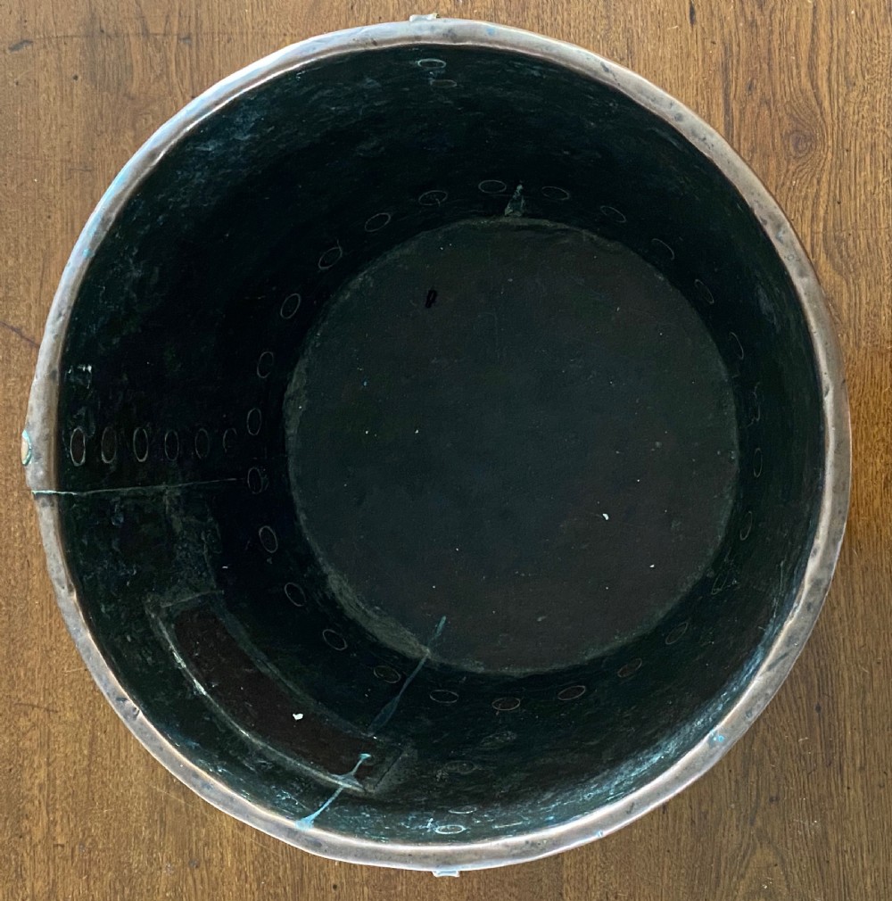 Antique Copper Log Bin View III
