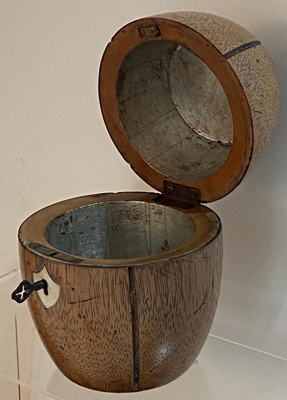 Regency Fruitwood Tea Caddy View II