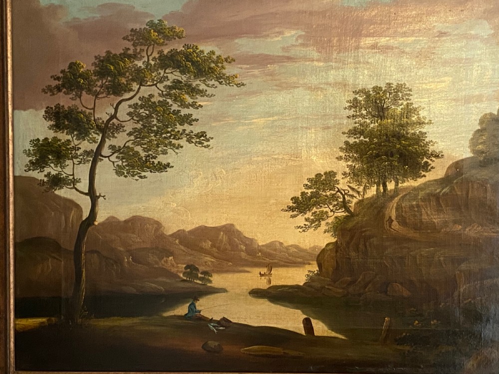 Italian School Oil on Canvas View III