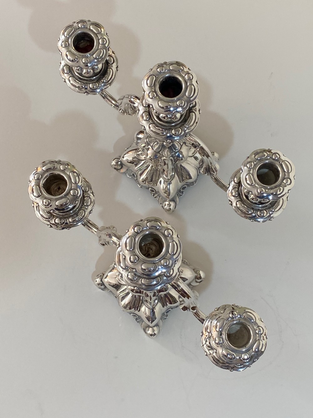 Pair of Danish Silver Candelabra View IV