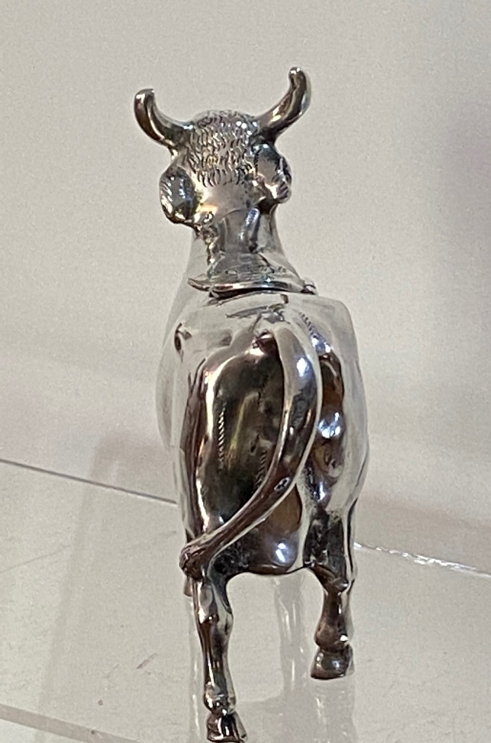 Antique Silver German Cow Creamer View VI