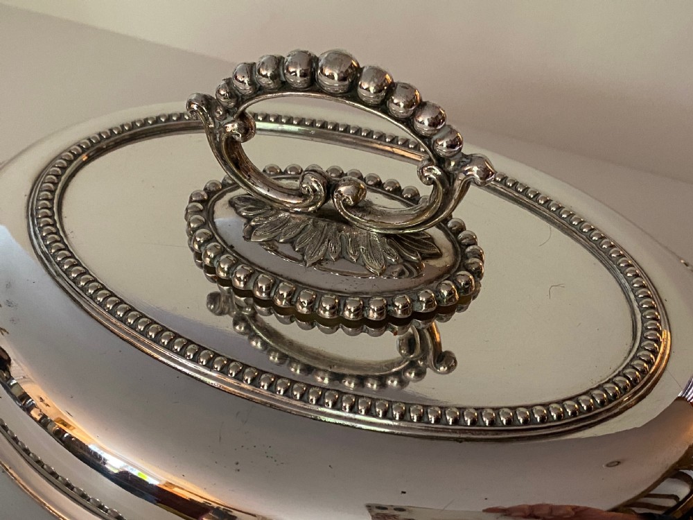 Pair of Silver Plated Entreé Dishes View IV