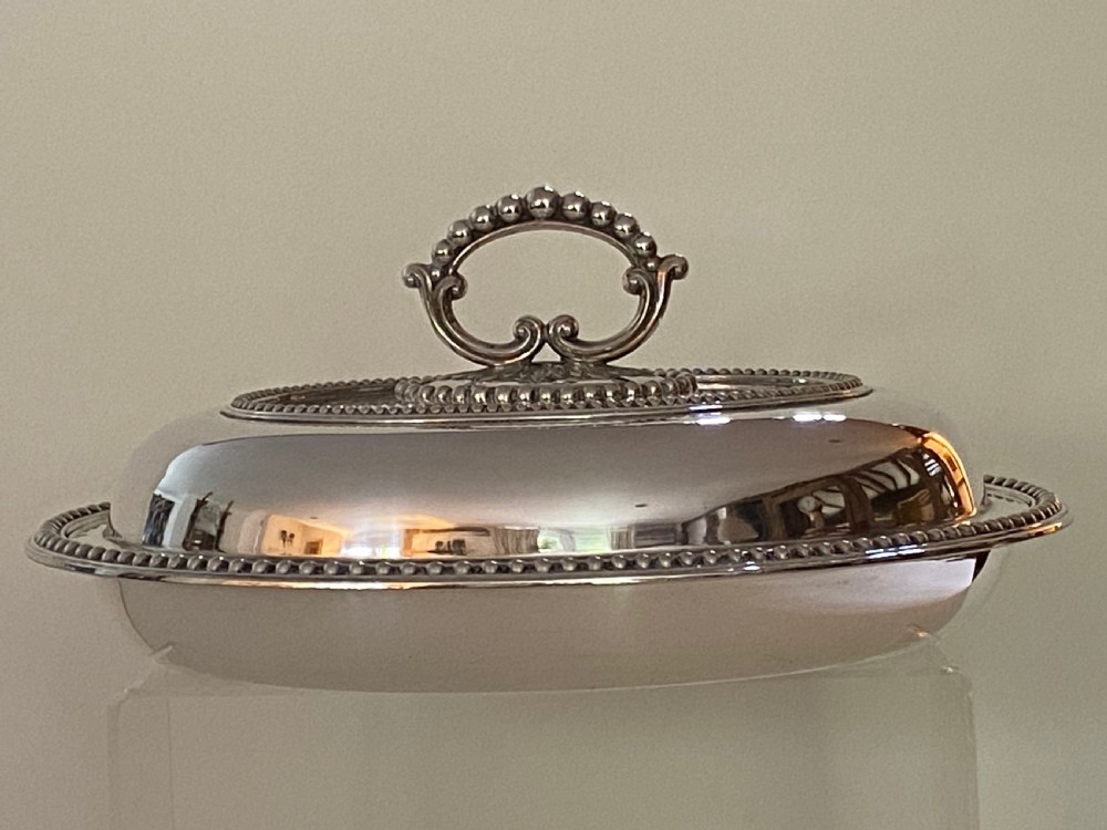 Pair of Silver Plated Entreé Dishes View VII