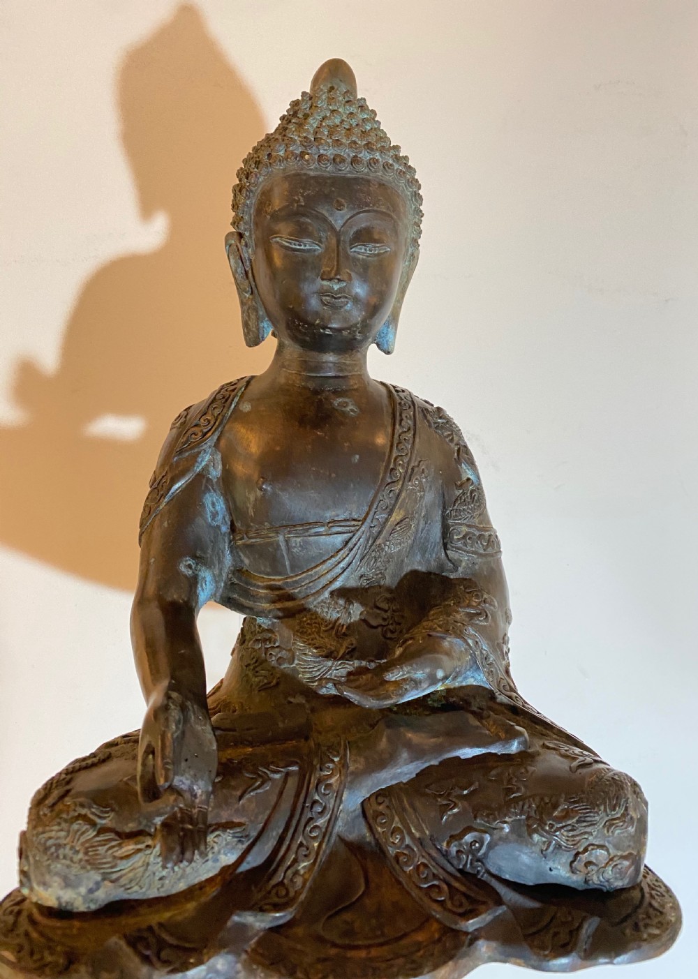 Antique Bronze Buddha View IV