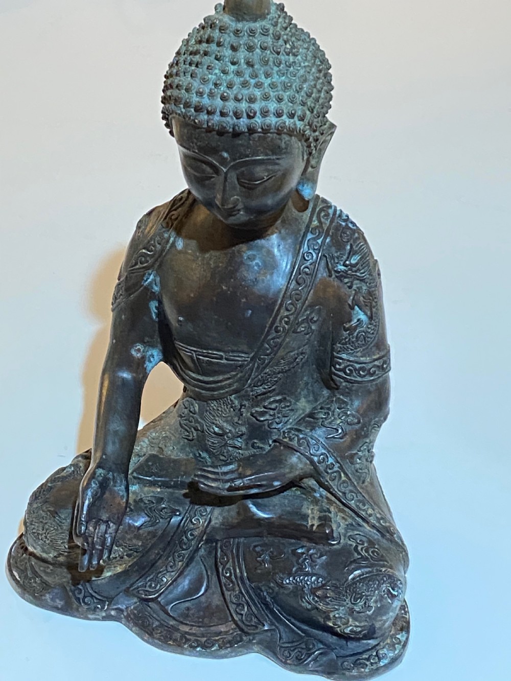 Antique Bronze Buddha View VI