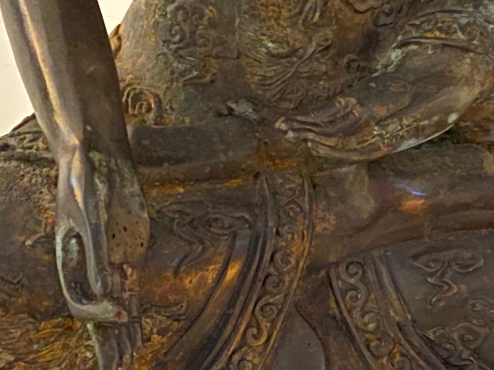 Antique Bronze Buddha View IX