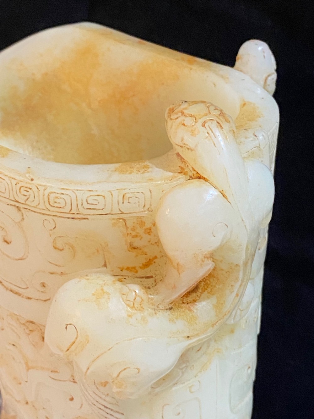 Antique Chinese Jade Libation Cup View VII