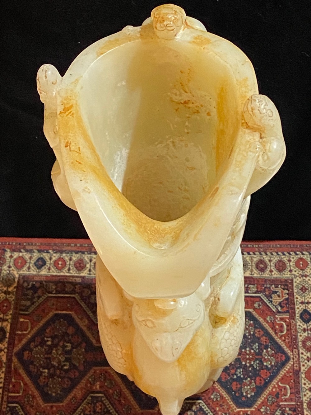 Antique Chinese Jade Libation Cup View X