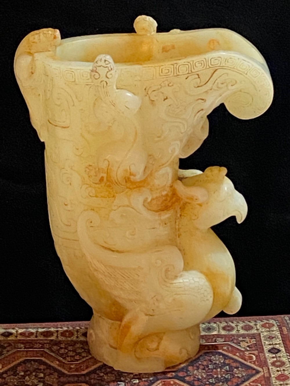 Antique Chinese Jade Libation Cup View XIII