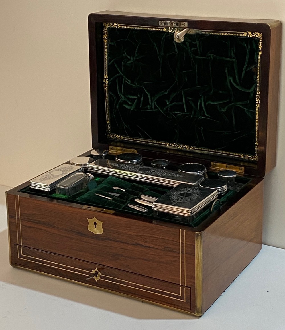 Antique Rosewood Ladies Vanity Box View III
