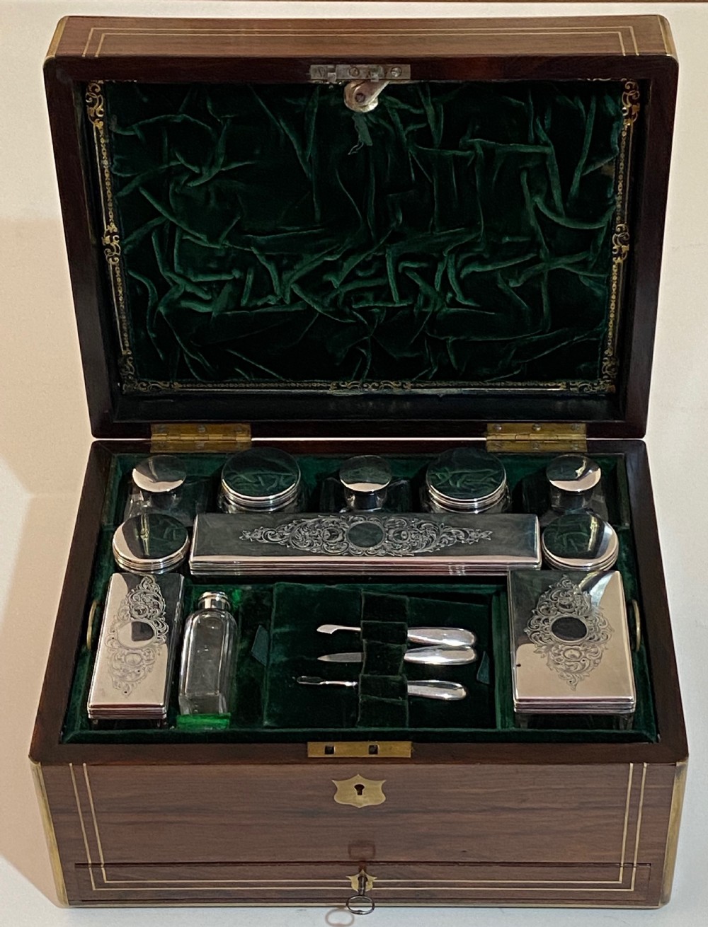 Antique Rosewood Ladies Vanity Box View IV