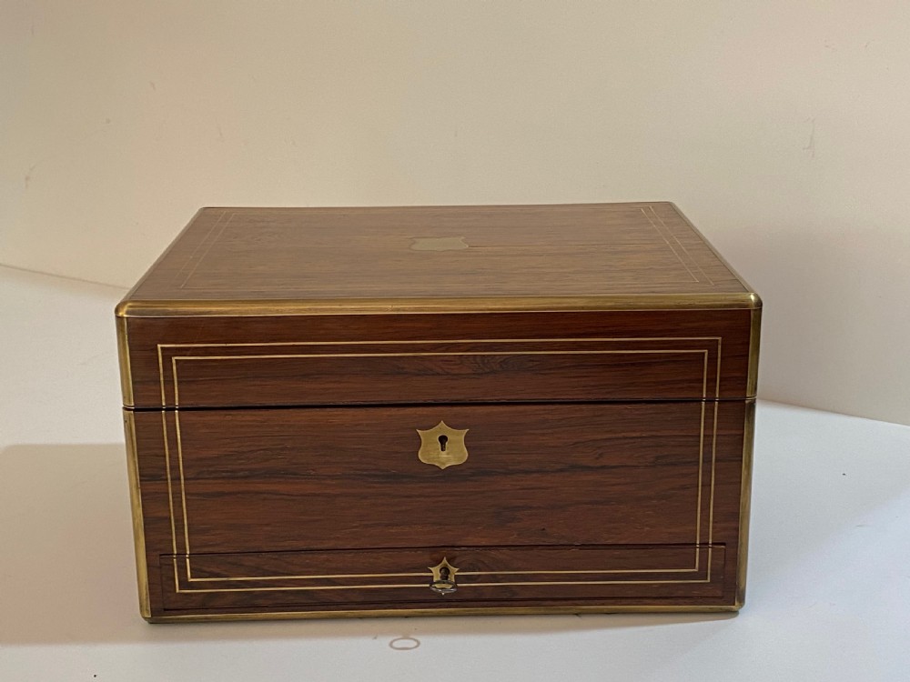 Antique Rosewood Ladies Vanity Box View IX