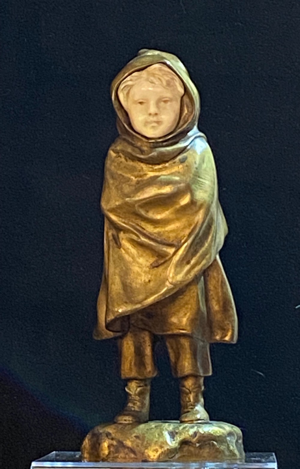  Bronze gilt and Ivory Sculpture. by Antoine  Bofill 1875-1953 View V
