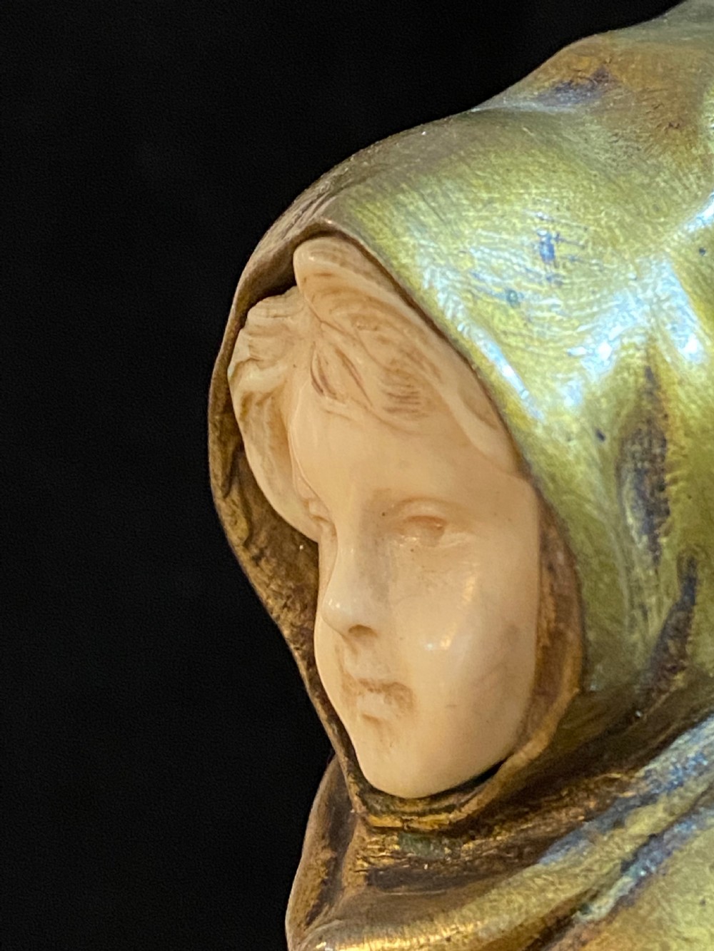  Bronze gilt and Ivory Sculpture. by Antoine  Bofill 1875-1953 View IX