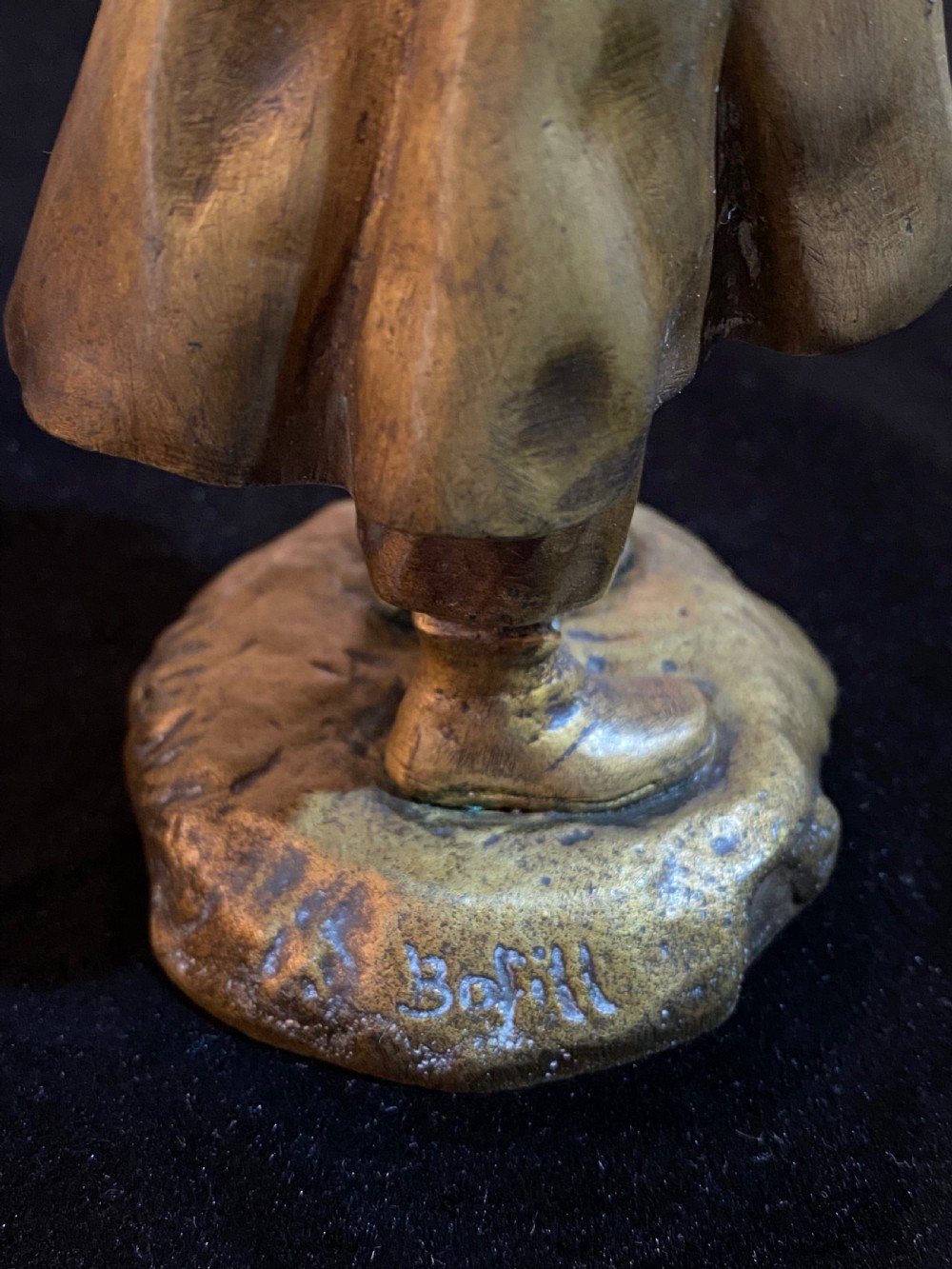  Bronze gilt and Ivory Sculpture. by Antoine  Bofill 1875-1953 View XXX