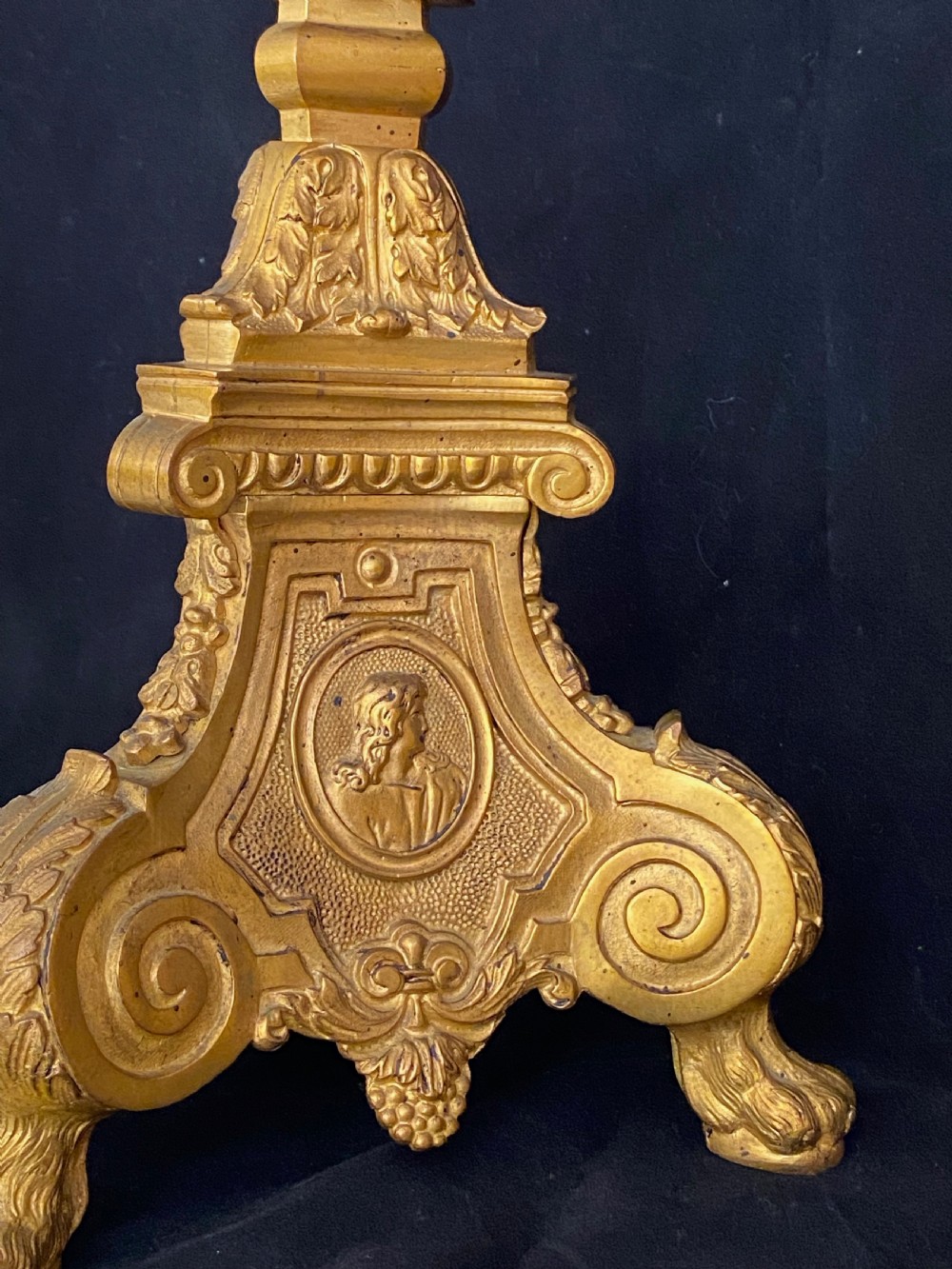 French Gilt Church Candlesticks View XIV