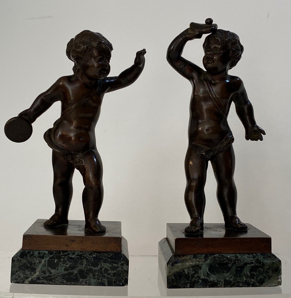  18th Century French Pair of Bronzes 