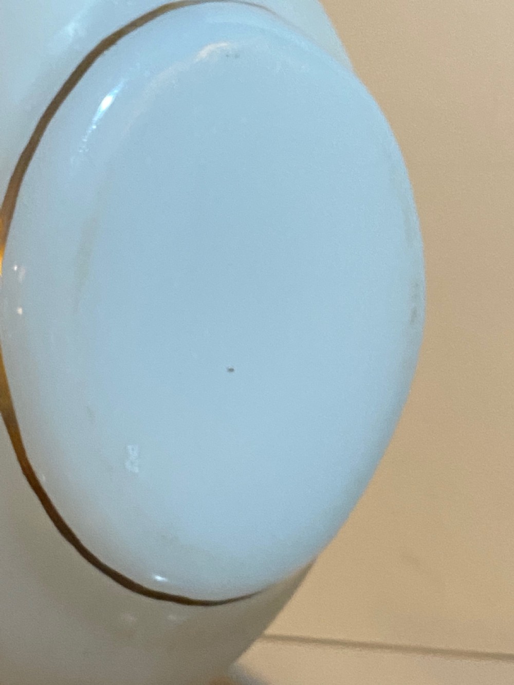 Continental Vaseline Glass Devotional Candle Vase View VII