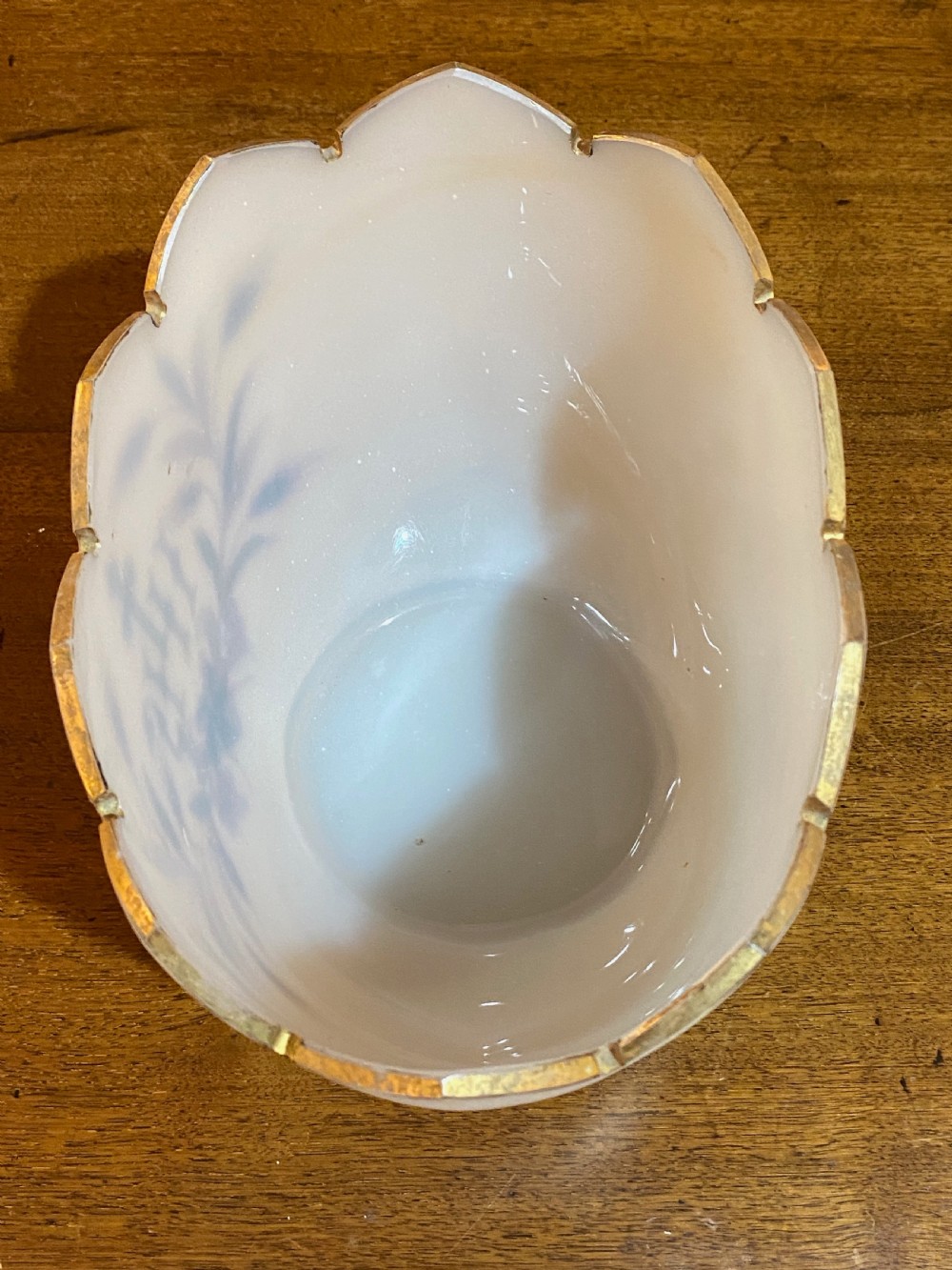 Continental Vaseline Glass Devotional Candle Vase View VIII