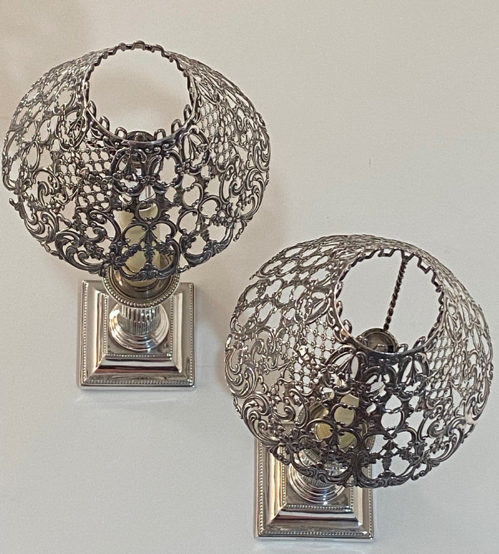 Pair of Ejector Candlesticks with Silver Shades View III