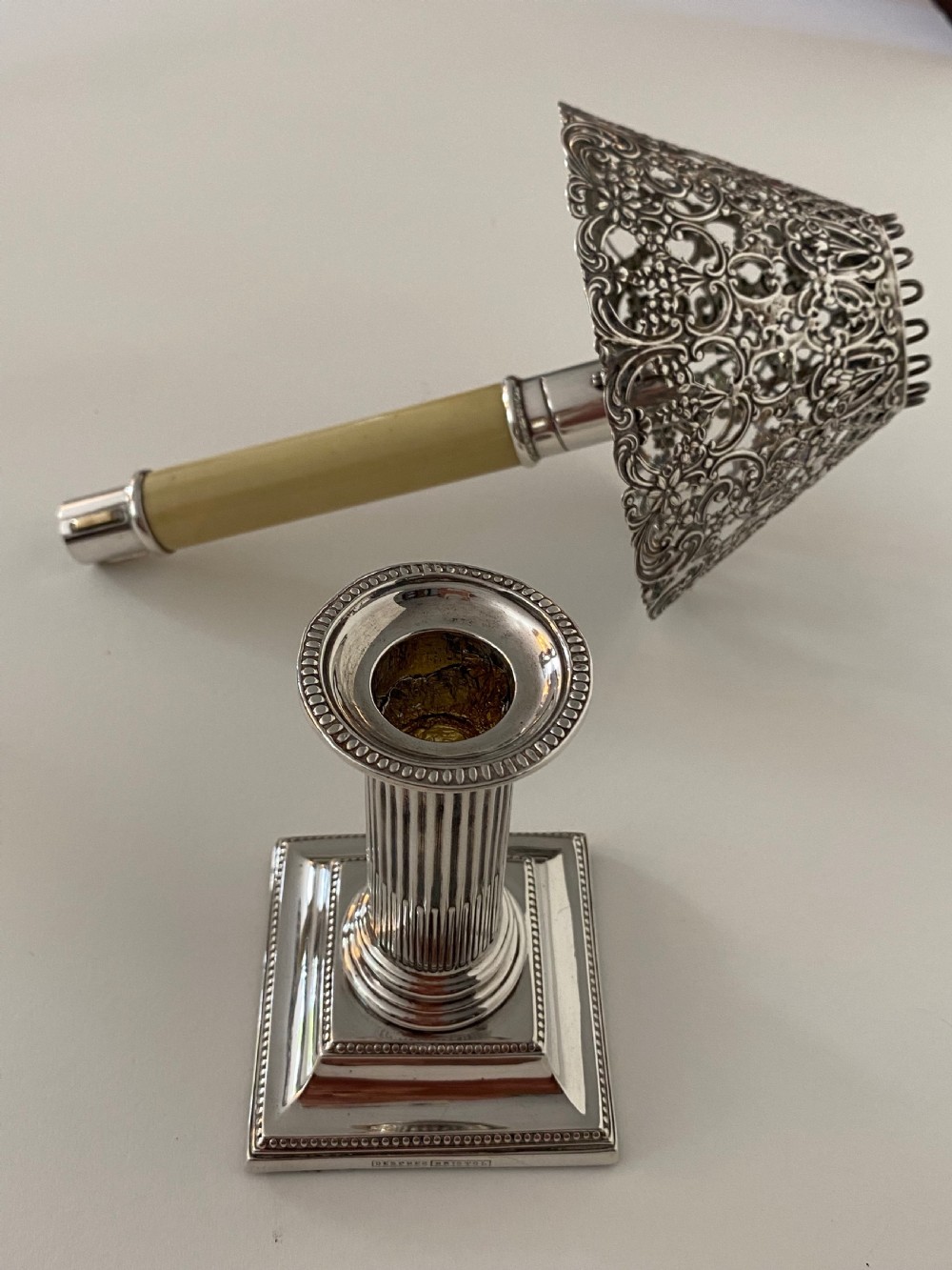 Pair of Ejector Candlesticks with Silver Shades View IV