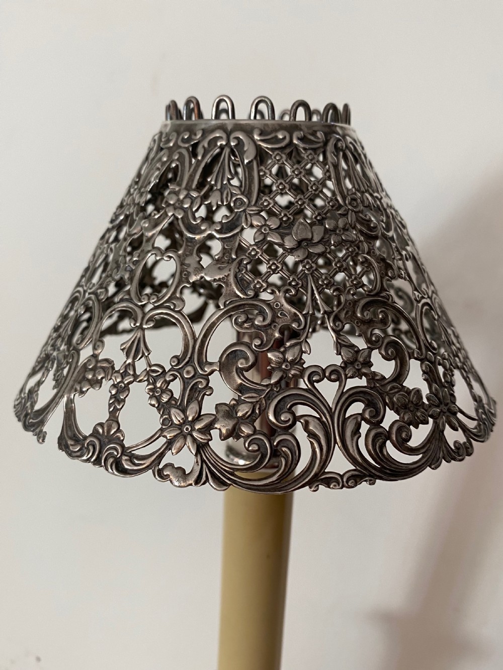 Pair of Ejector Candlesticks with Silver Shades View V