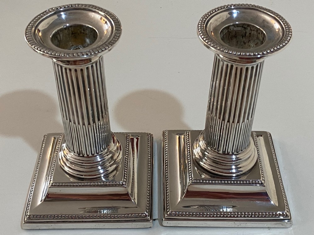 Pair of Ejector Candlesticks with Silver Shades View VII