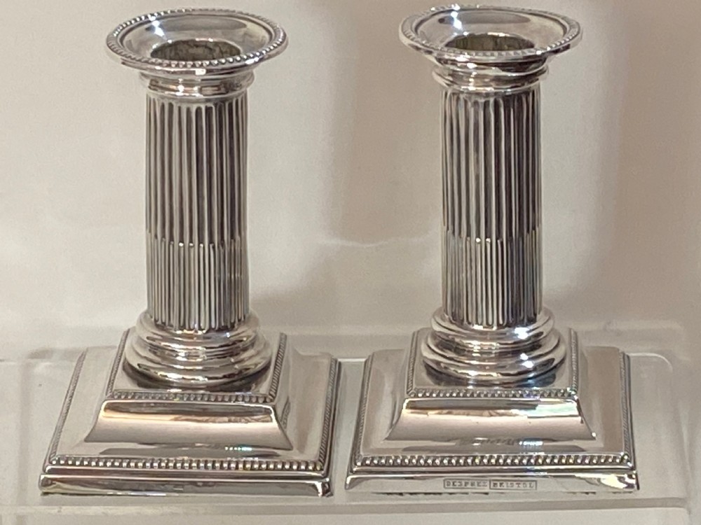 Pair of Ejector Candlesticks with Silver Shades View VIII
