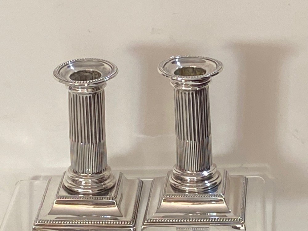 Pair of Ejector Candlesticks with Silver Shades View XXII
