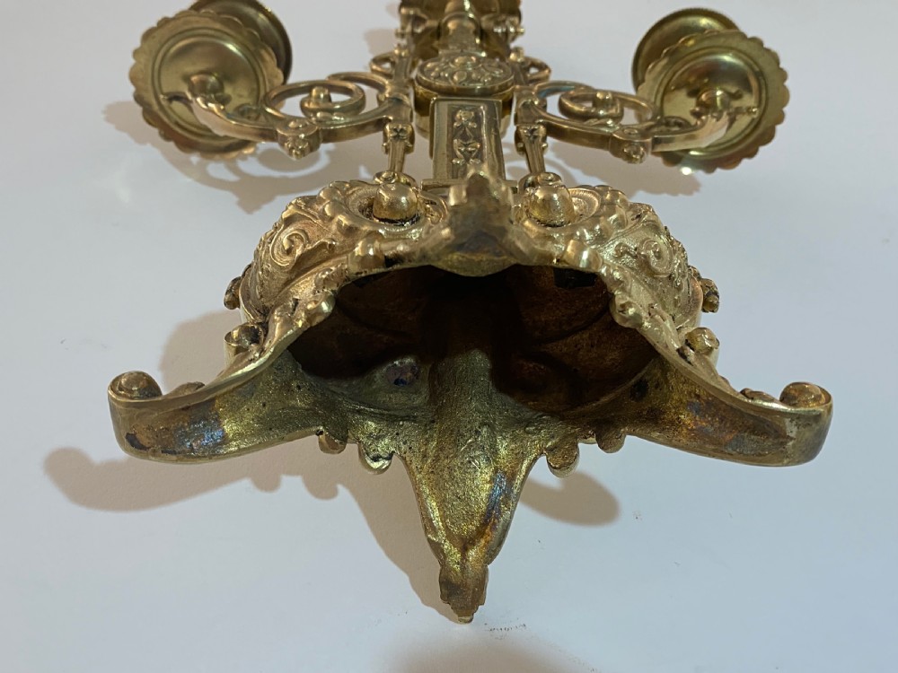 A Pair of French Gilt Candelabra View X