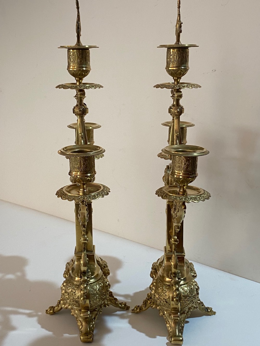 A Pair of French Gilt Candelabra View XII