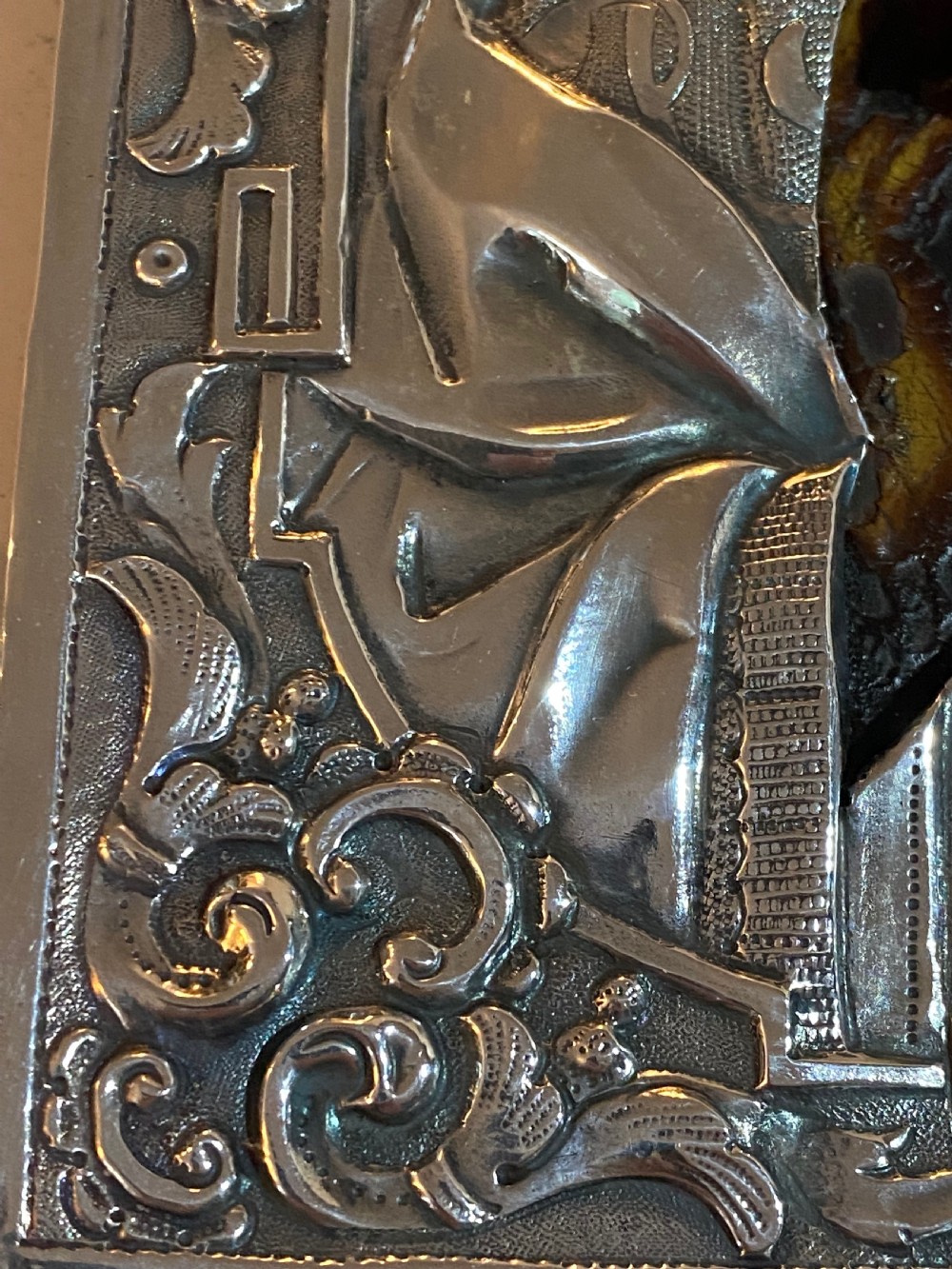 Russian Icon of Christ in Silver  View IV